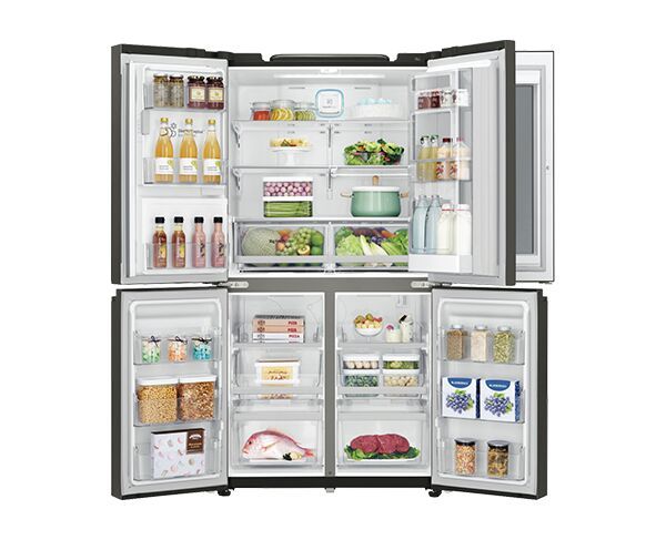 708L LG French Door Black Stainless Steel Fridge